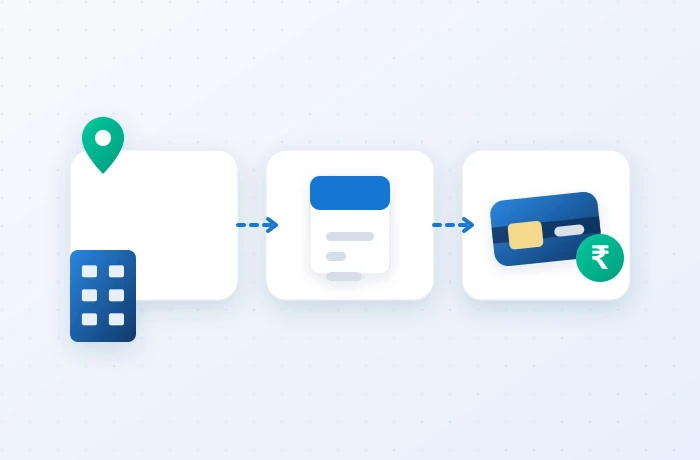Business address, GST registration and current account in one flow